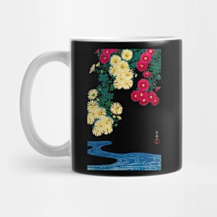Chrysanthemums & Running Water, Ohara Koson, Japan Mug